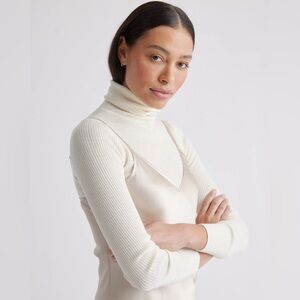 Quince Champagne Silk Mini Dress size XL